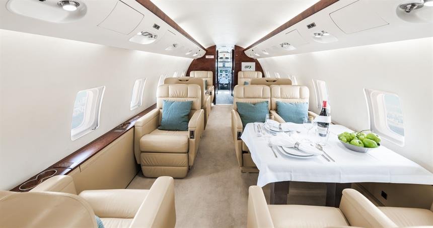 private jet charter egypt bombardier G7500