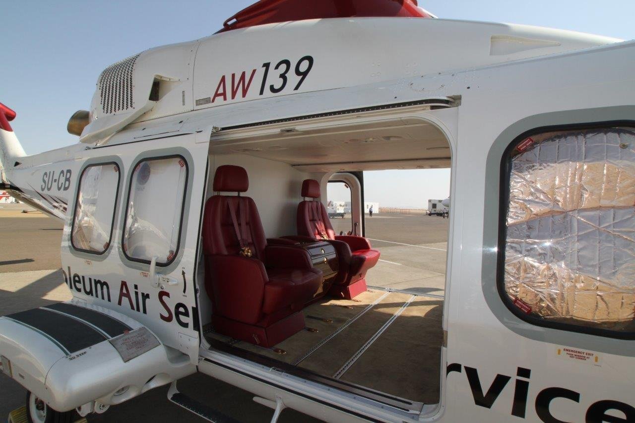 AW-139 helicopter lease Cairo Egypt